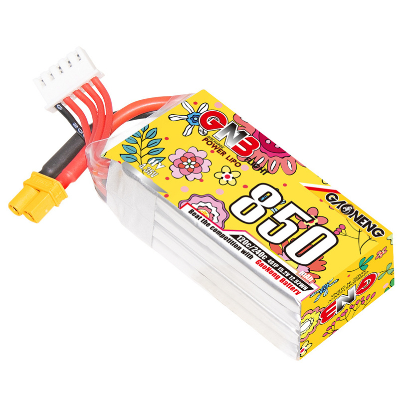 Upgraded GNB 4S 15.2V 850mAh L - đánh giá và giá Drone Battery Li-Ion